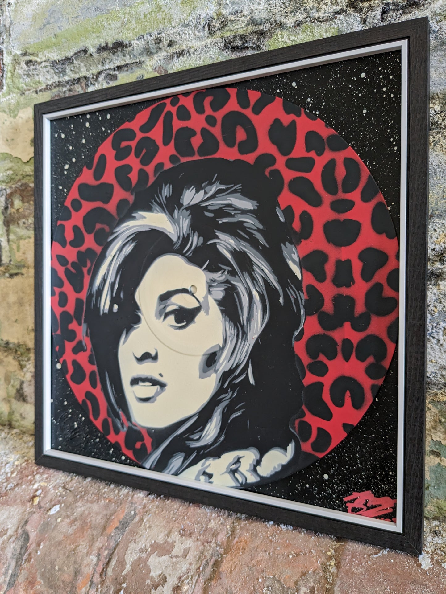 Amy Winehouse 12" Vinyl Record Original Spray Painting