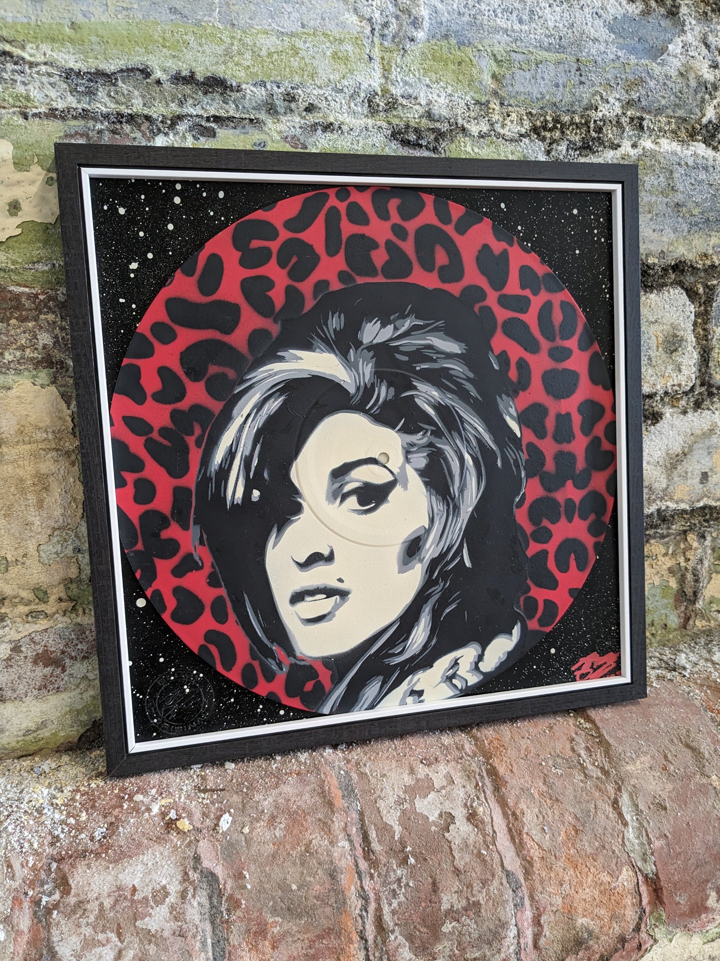 Amy Winehouse 12" Vinyl Record Original Spray Painting