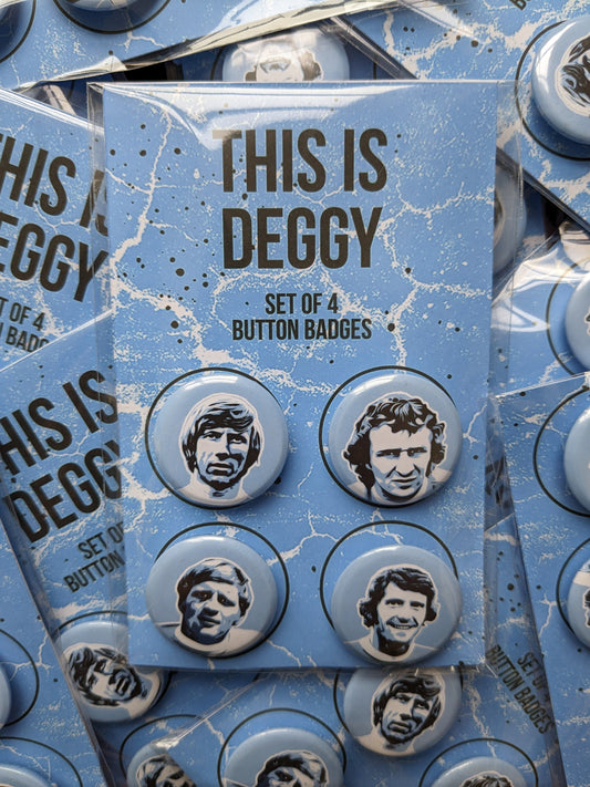 Man City 1970's Legends Badge Pack
