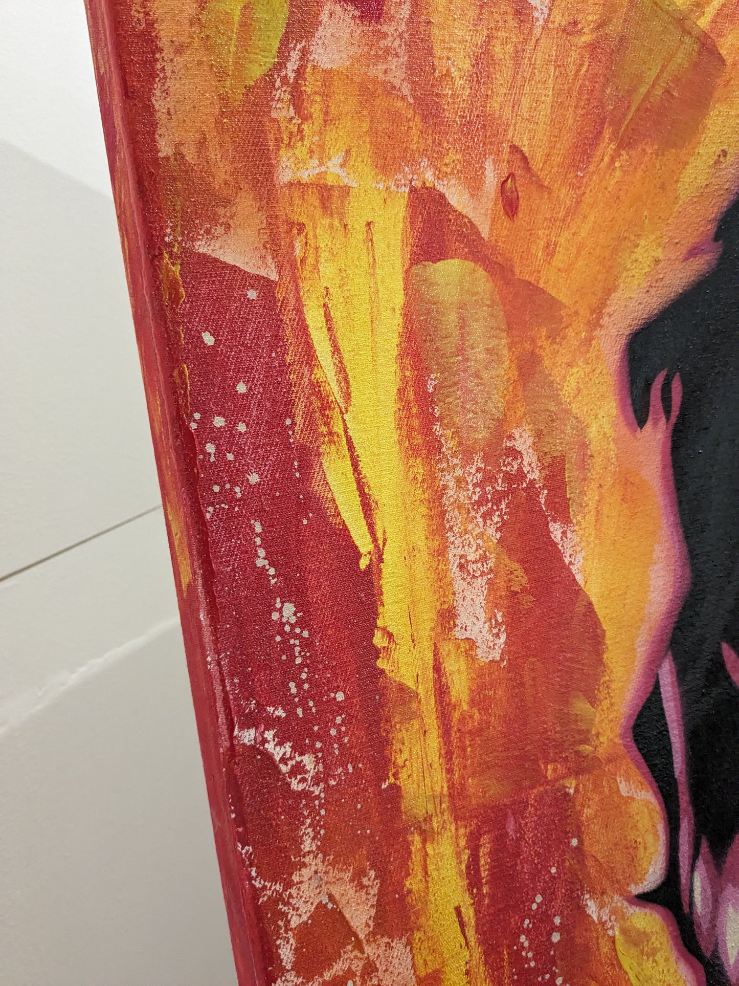Jim Morrison "The Lizard King" Original 100cm x 100cm Mixed Media Painting