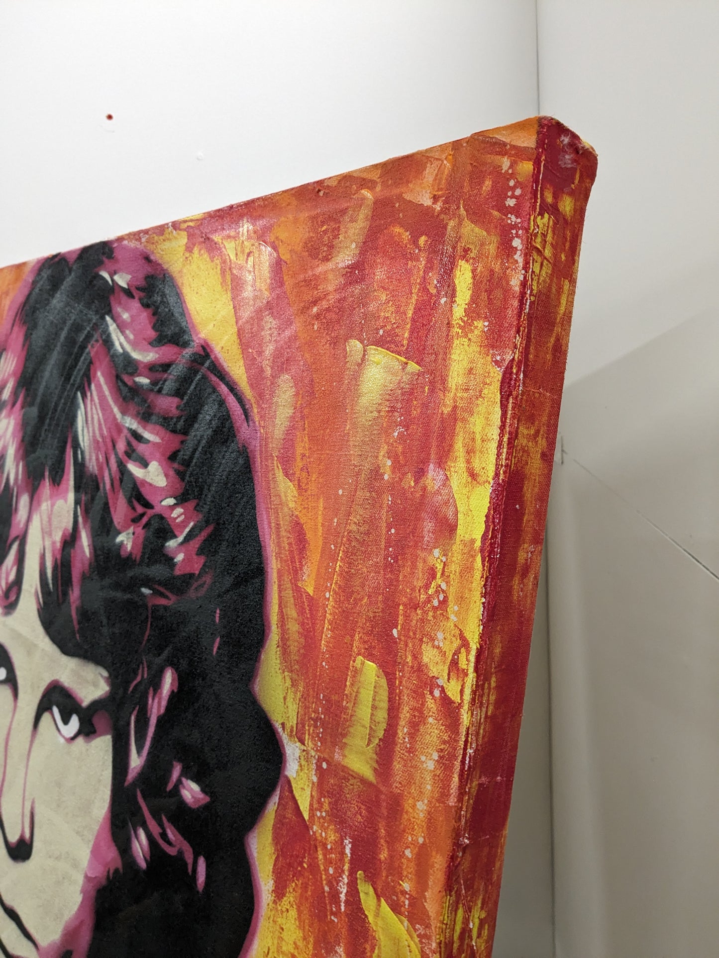Jim Morrison "The Lizard King" Original 100cm x 100cm Mixed Media Painting