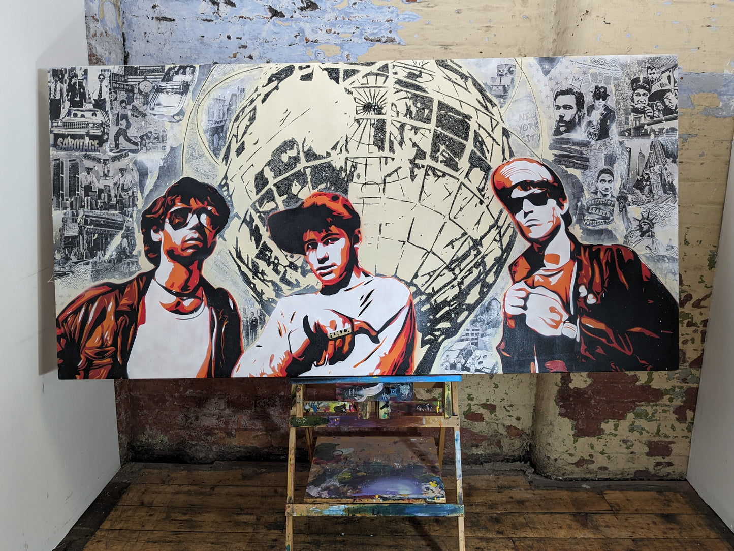 "An Open Letter To New York City" Beastie Boys Painting (200cm x 100cm)