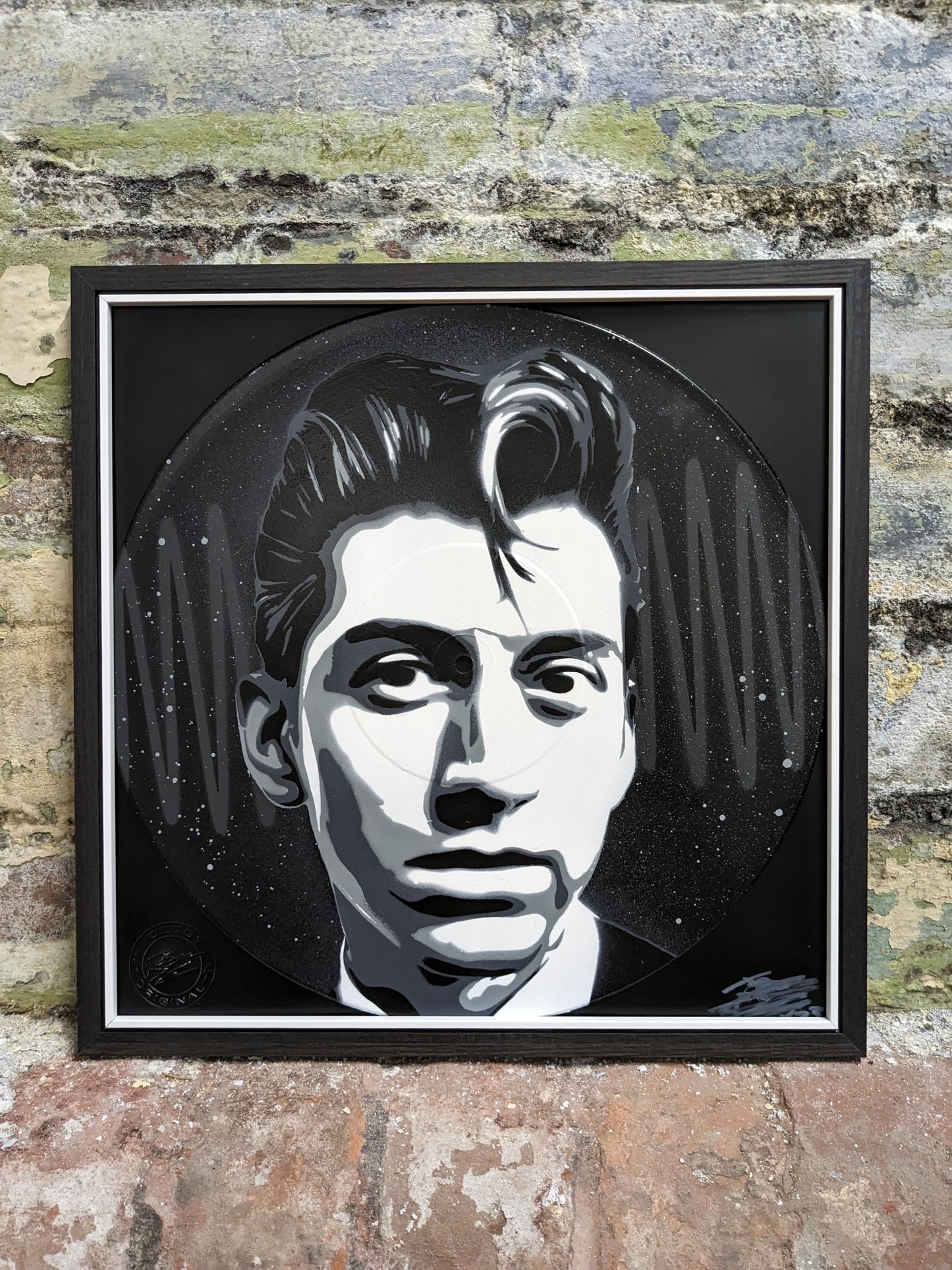 Alex Turner 12" Vinyl Record Original Spray Painting