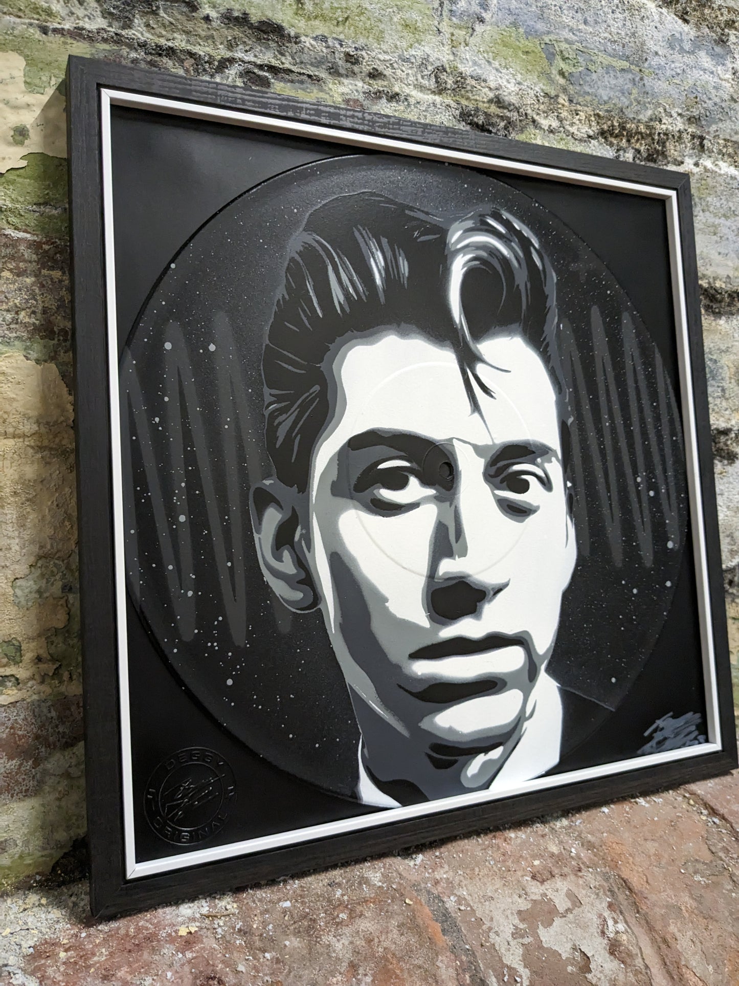 Alex Turner 12" Vinyl Record Original Spray Painting
