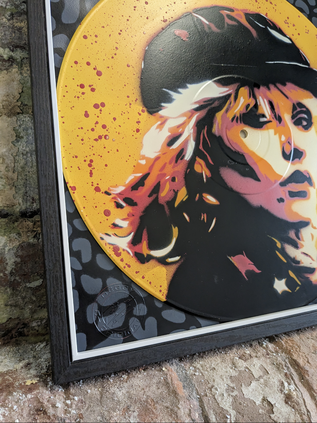 Debbie Harry 12" Vinyl Record Original Spray Painting
