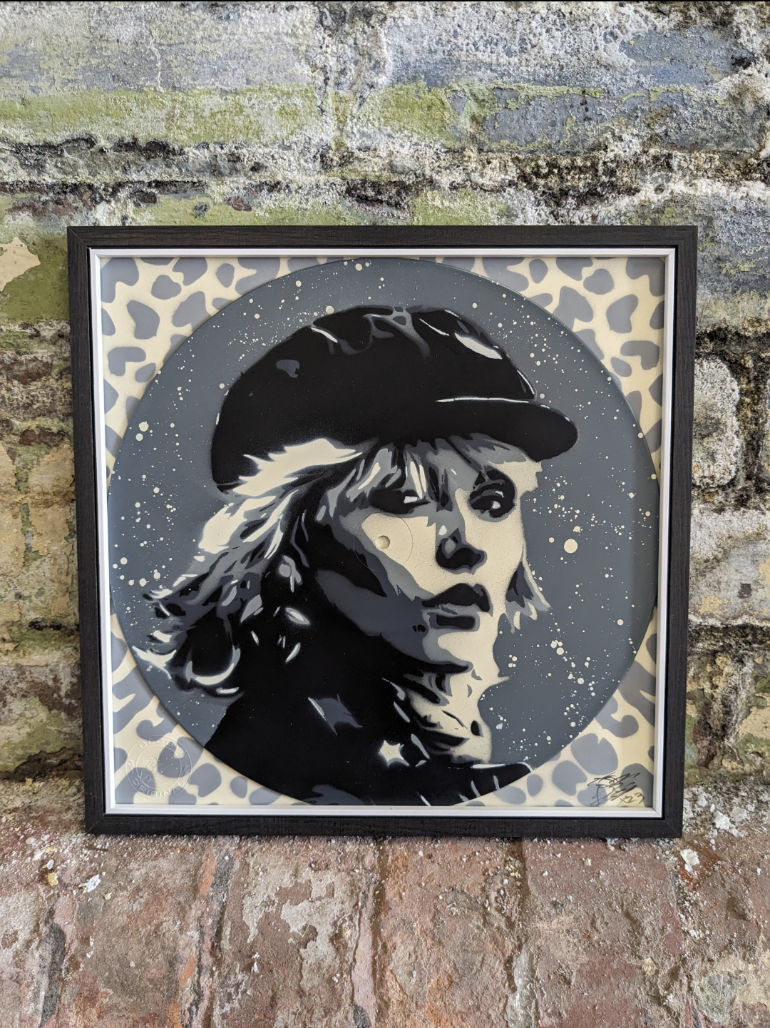 Debbie Harry 12" Vinyl Record Original Spray Painting