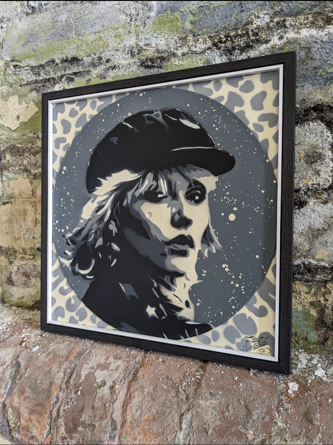 Debbie Harry 12" Vinyl Record Original Spray Painting