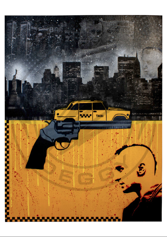 "Someday, A Real Rain Will Come And Wash All The Scum Off The Streets." Taxi Driver Giclée Print