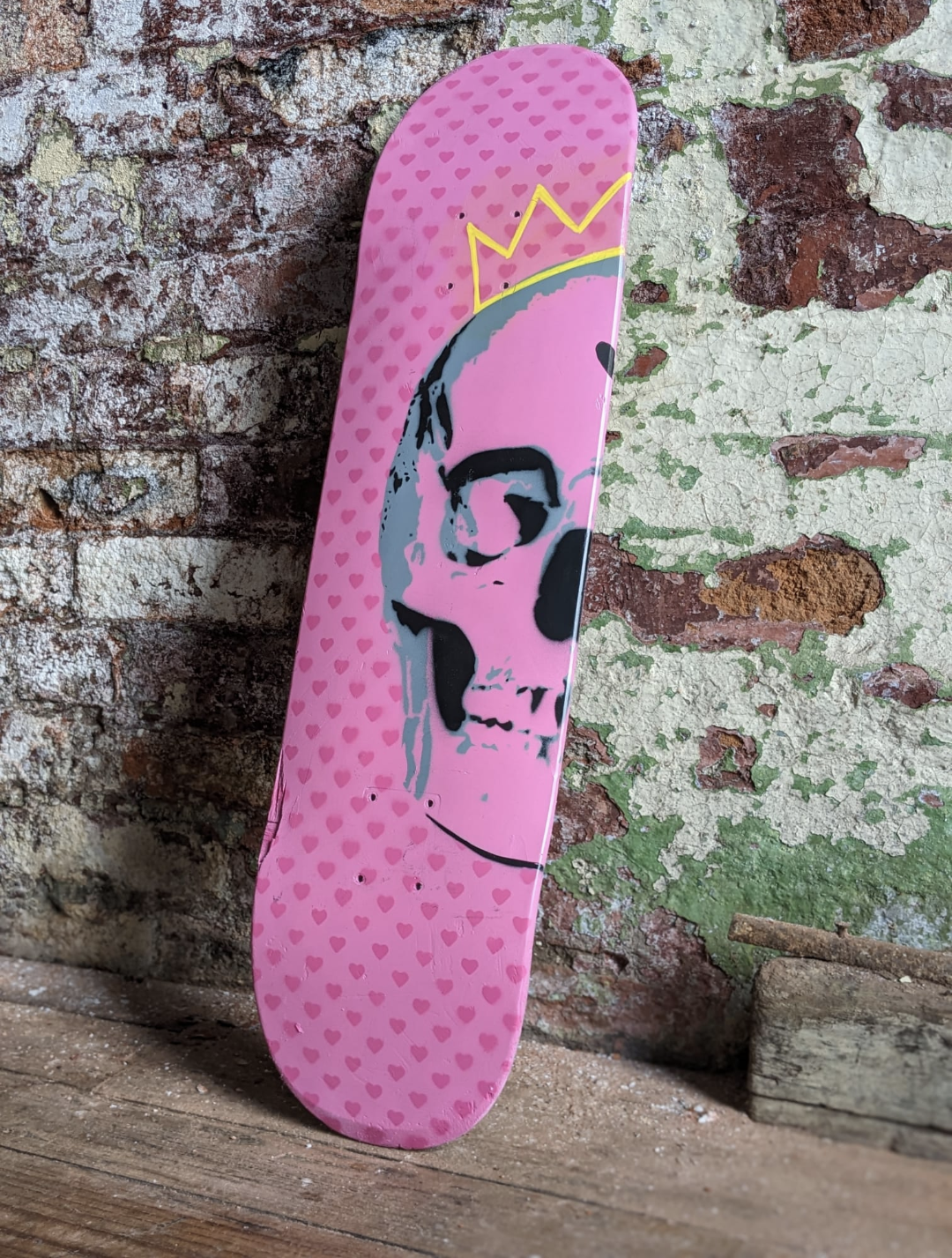 "Mental Flip" Spray Painted Skateboard Set