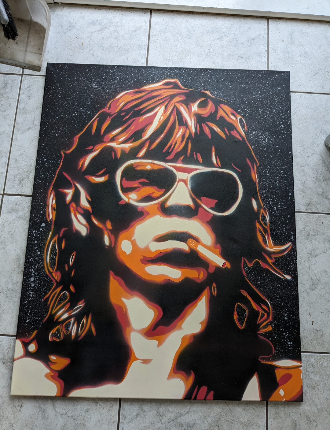Keef Richards 40" x 32" Original SprayPainting