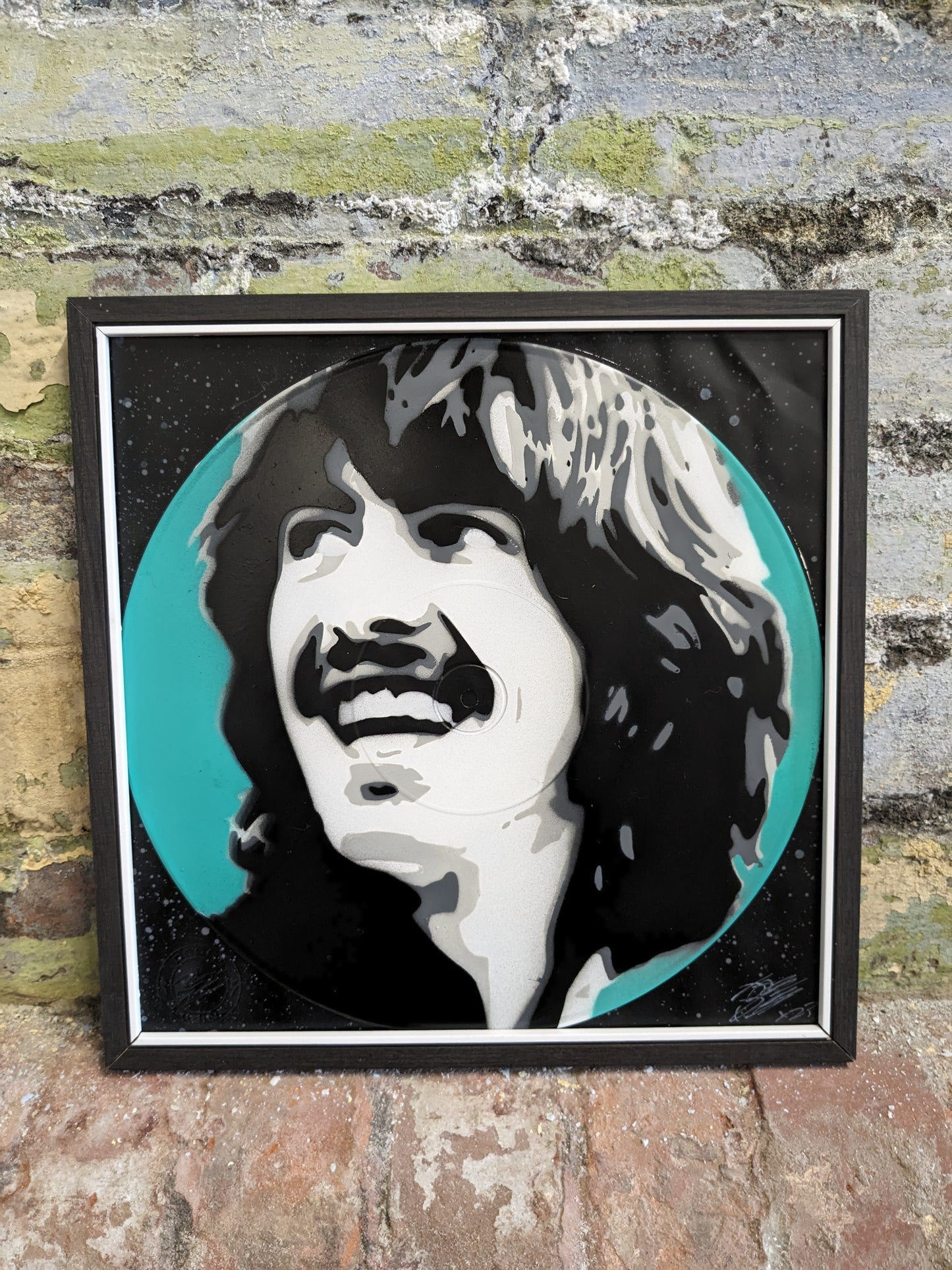 George Harrison 12" Spray Painted Record