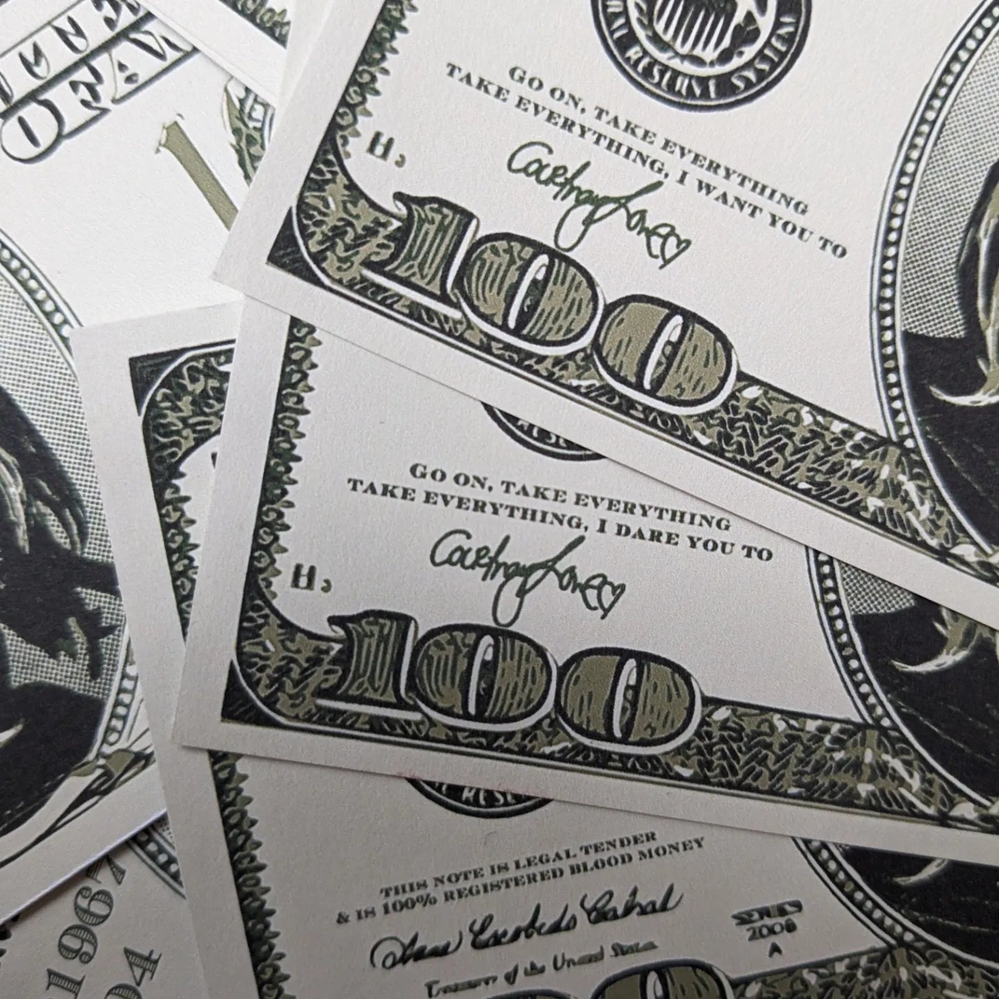 Kurt Cobain Bank Notes Set