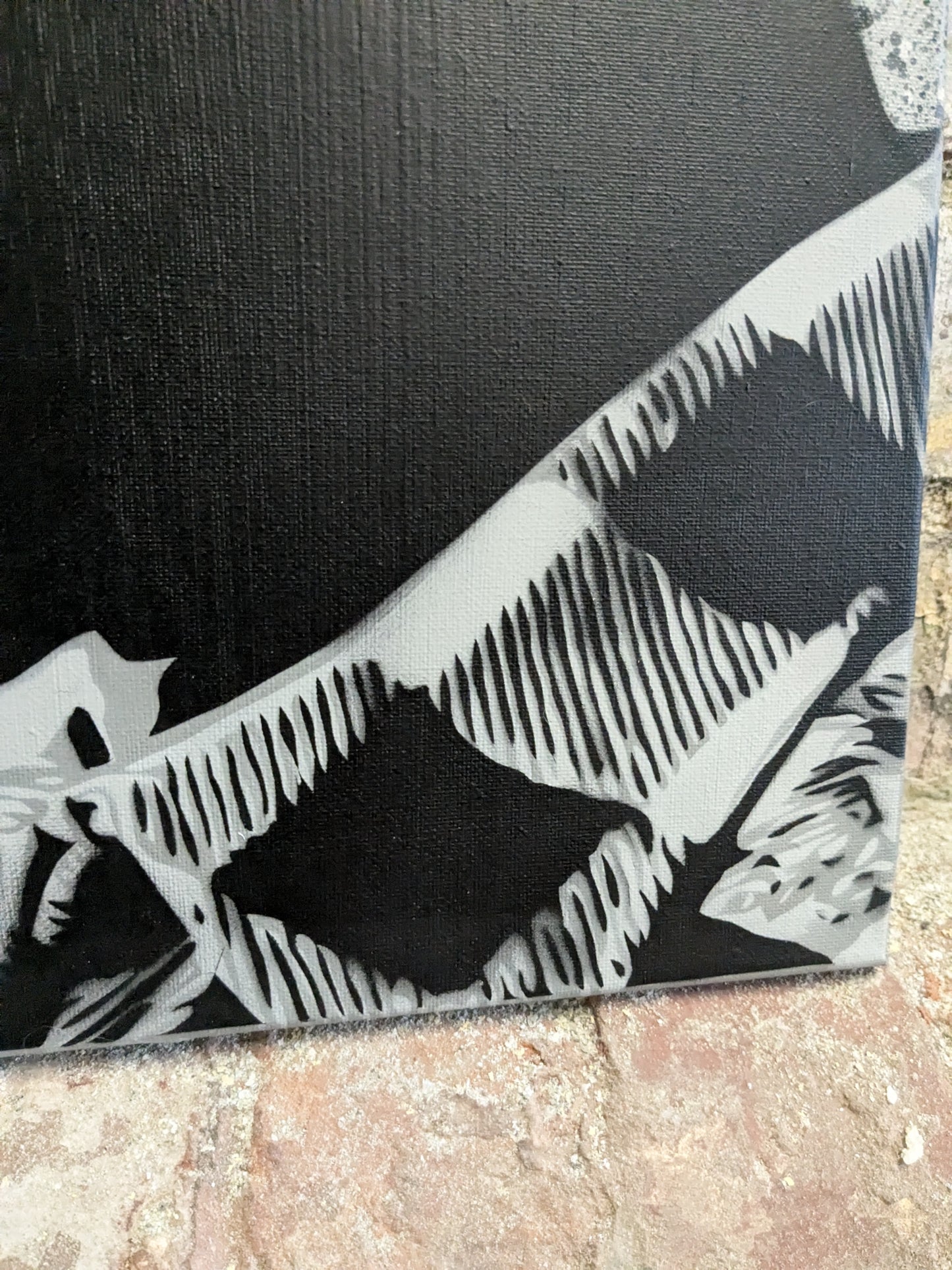 Notorious B.I.G & Tupac (x2 40cm x 50cm) Original Spray Paintings