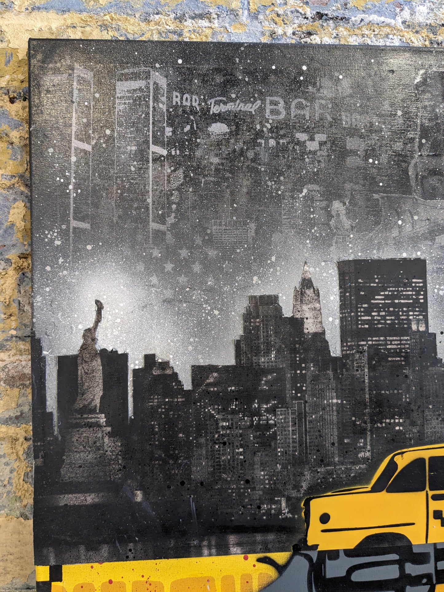 "Someday, A Real Rain Will Come And Wash All The Scum Off The Streets." Taxi Driver Original Painting