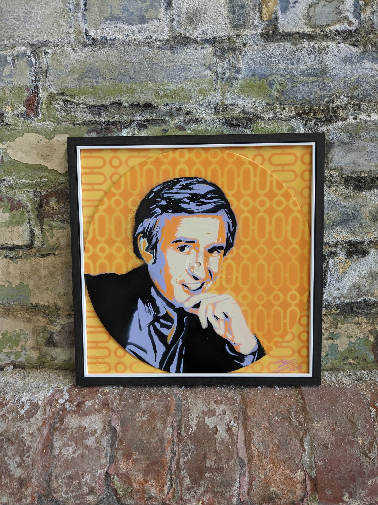 Alan Partridge 12" Vinyl Record Original Spray Painting