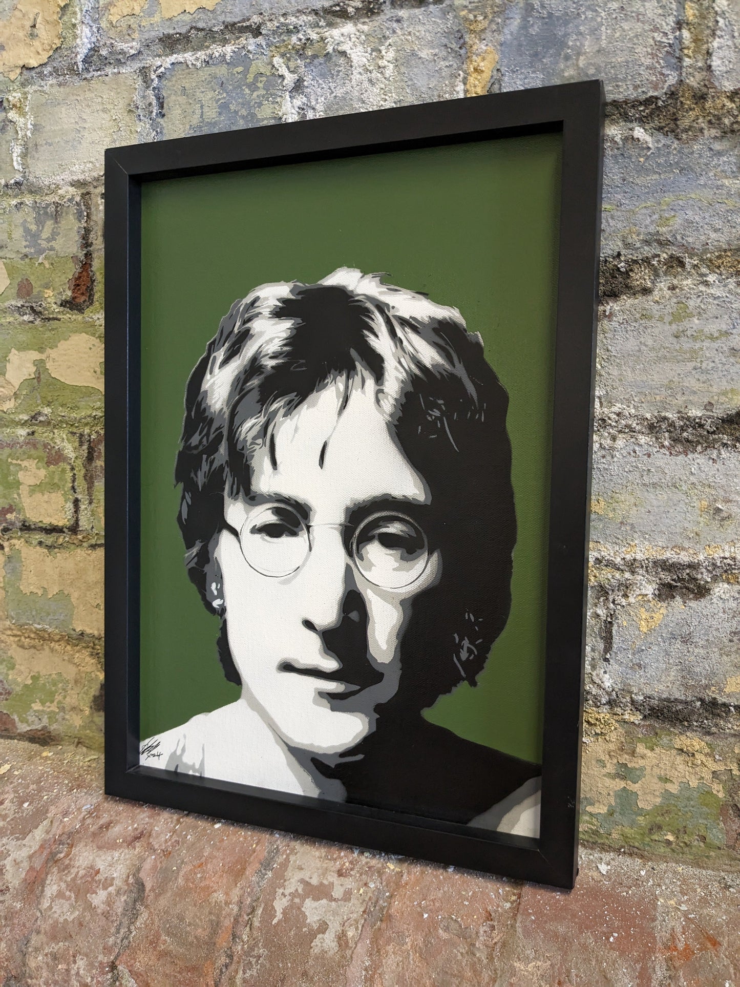 John Lennon A3 Original Spray Painting