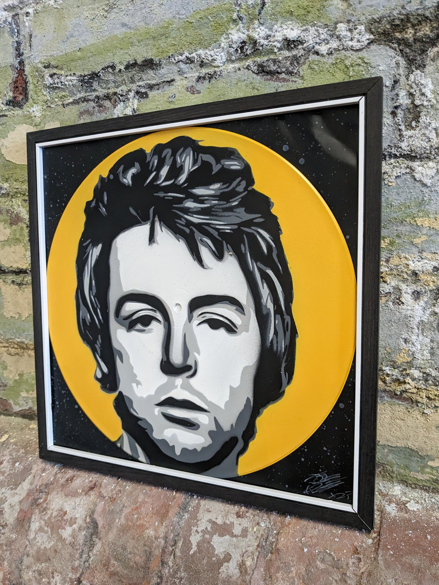 Paul McCartney 12" Spray Painted Record