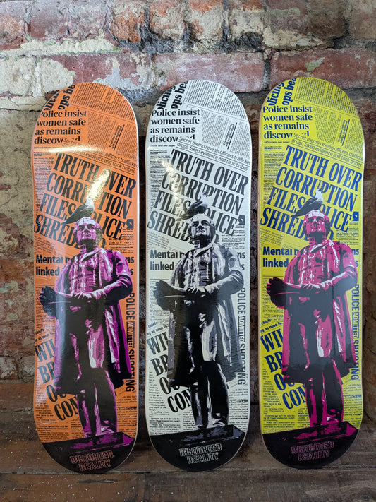 Distorted Reality - Power, Corruption & Lies Skateboard Deck