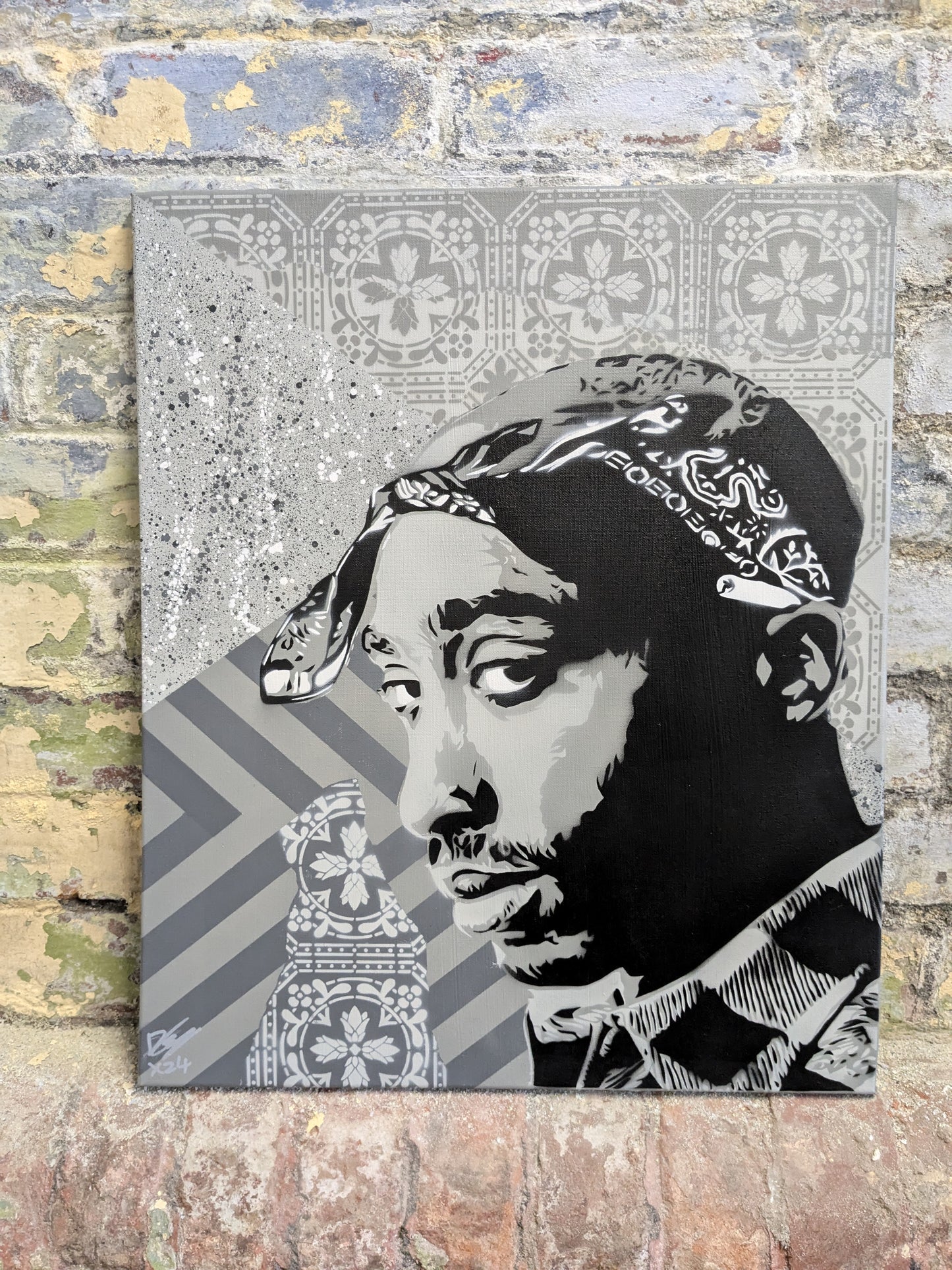 Tupac Shakur (40cm x 50cm) Original Spray Painting