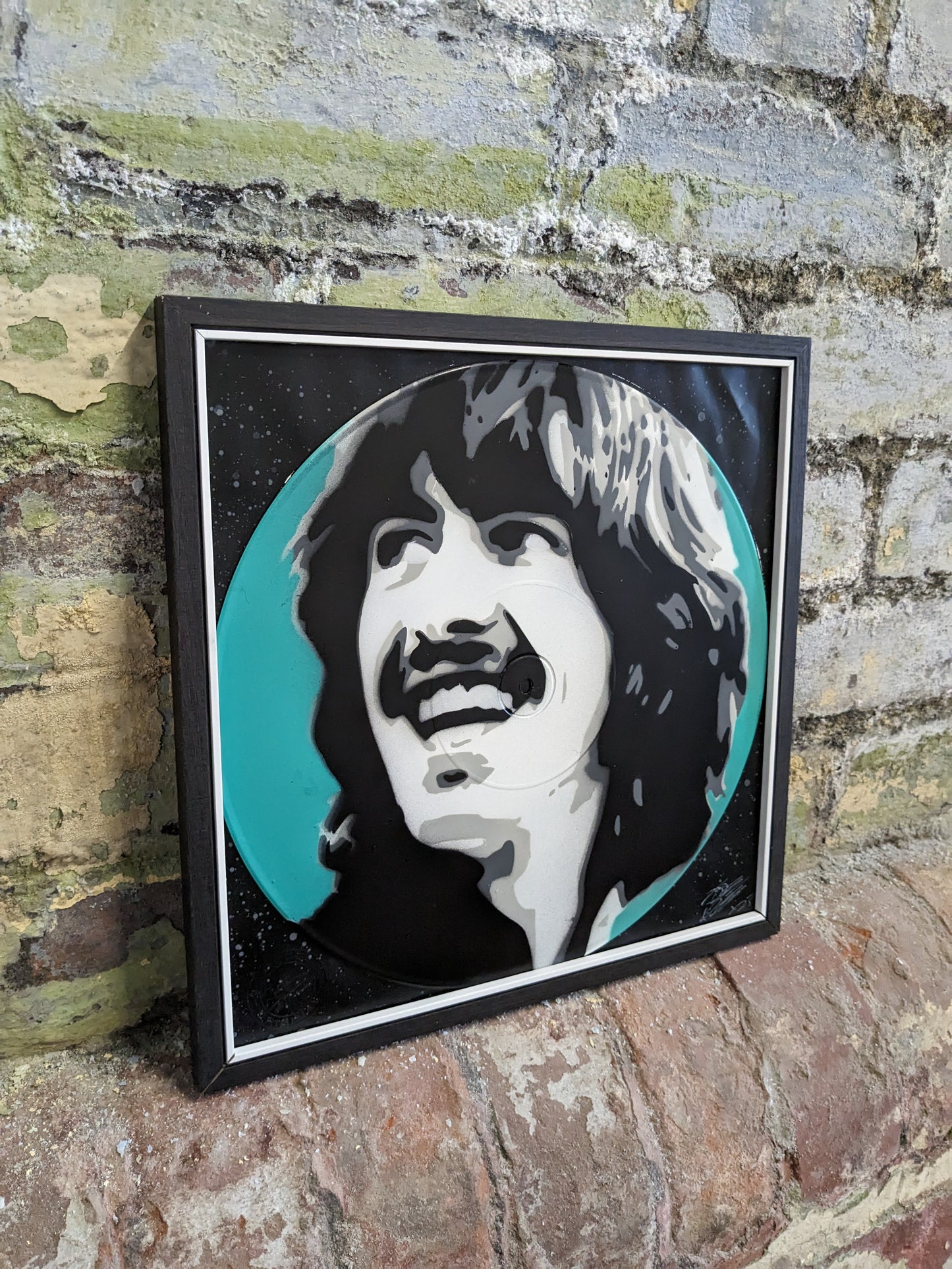 George Harrison 12" Spray Painted Record