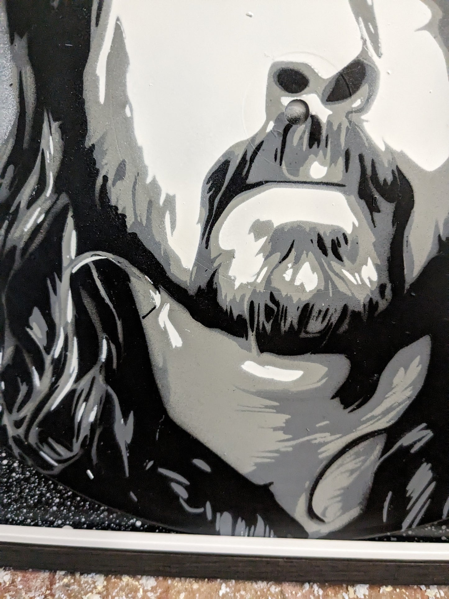 Dave Grohl 12" Spray Painted Record