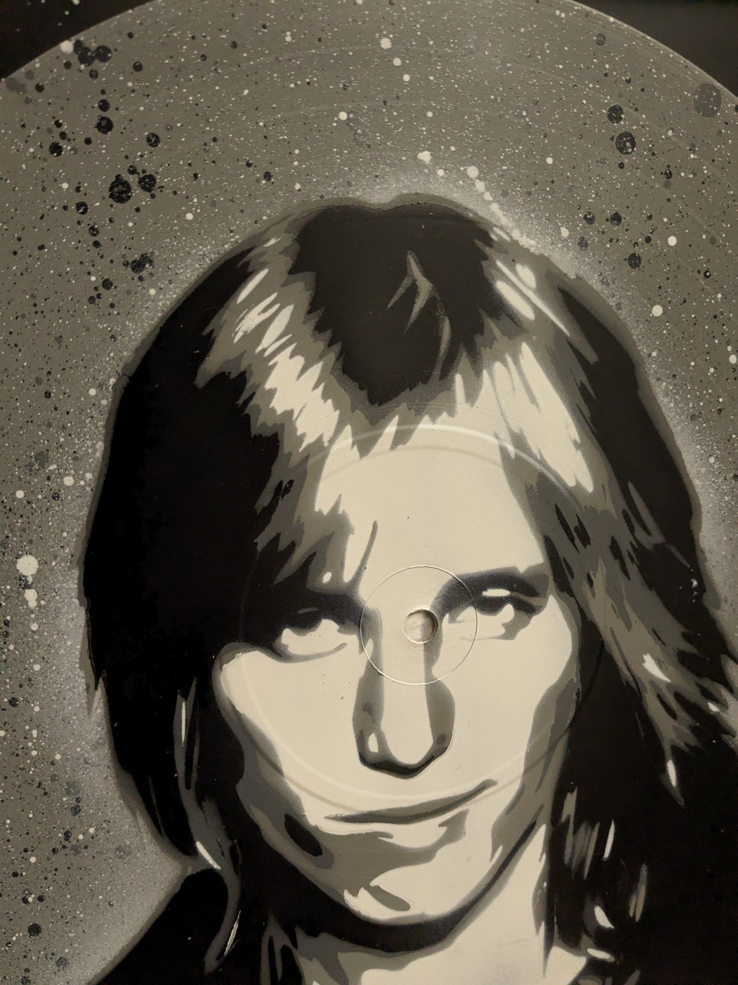 Tom Petty 12" Spray Painted Vinyl