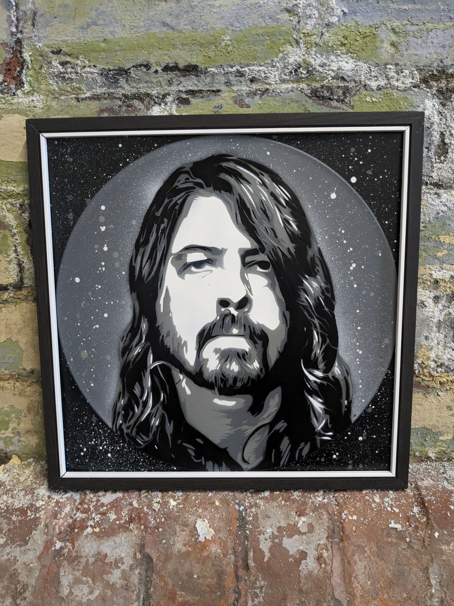 Dave Grohl 12" Spray Painted Record