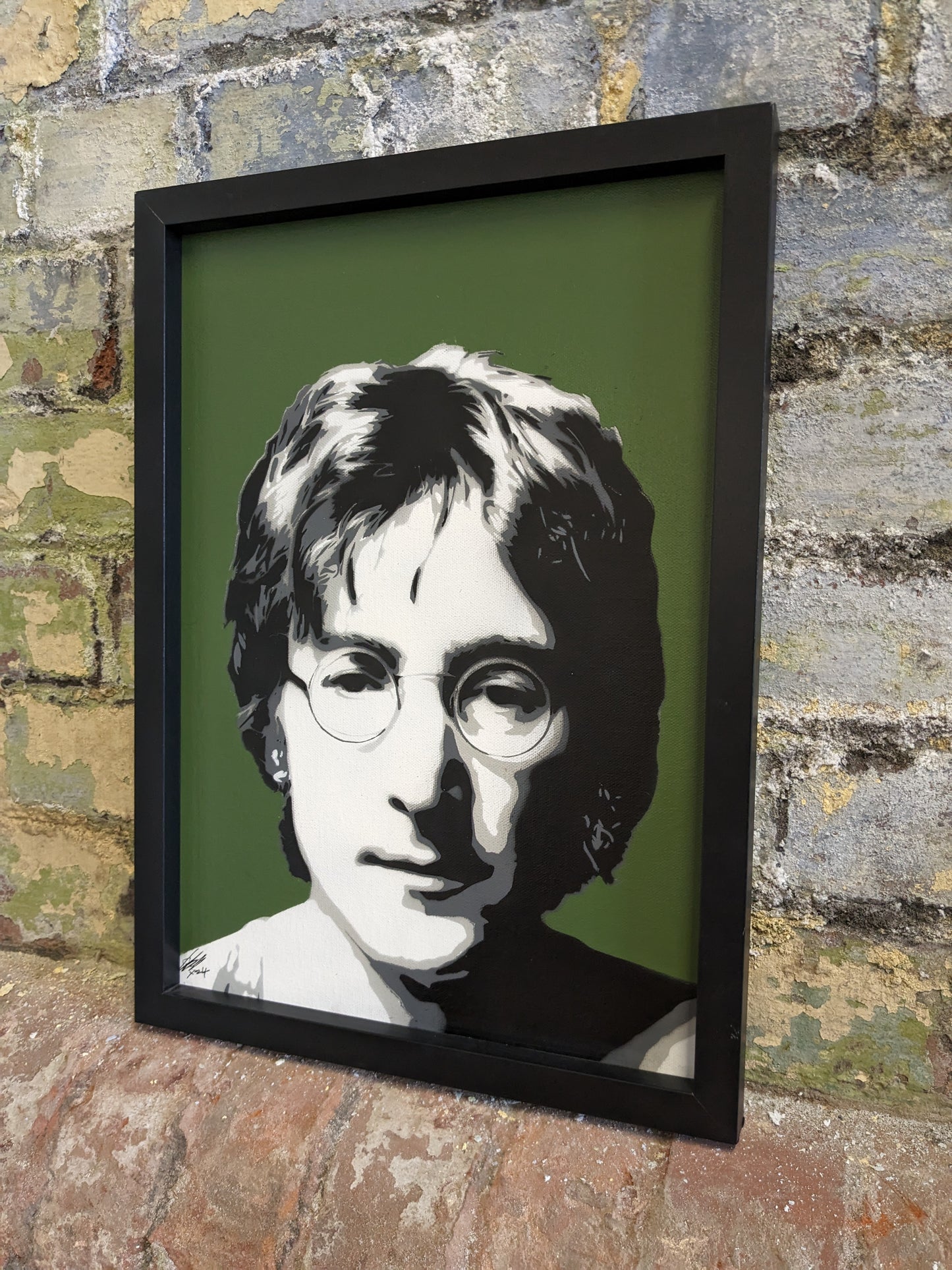 John Lennon A3 Spray Painting