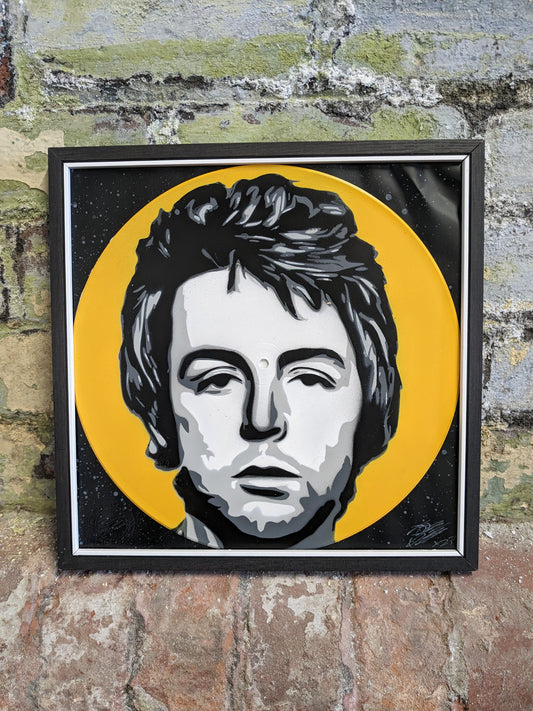 Paul McCartney 12" Spray Painted Record