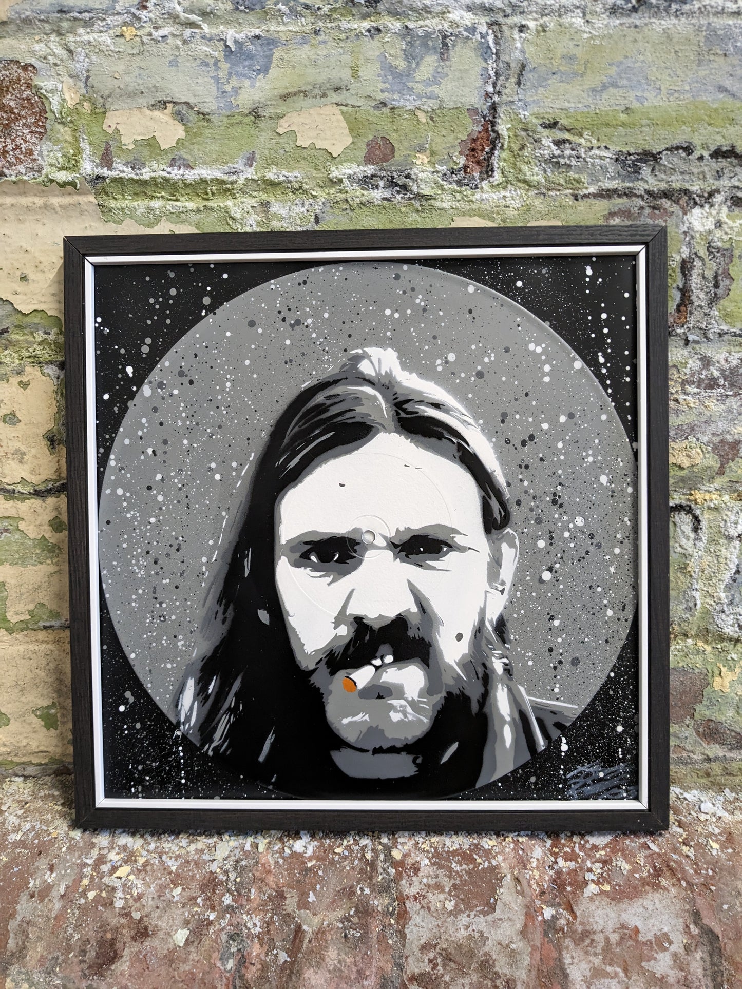 Lemmy Kilmister 12" Spray Painted Record