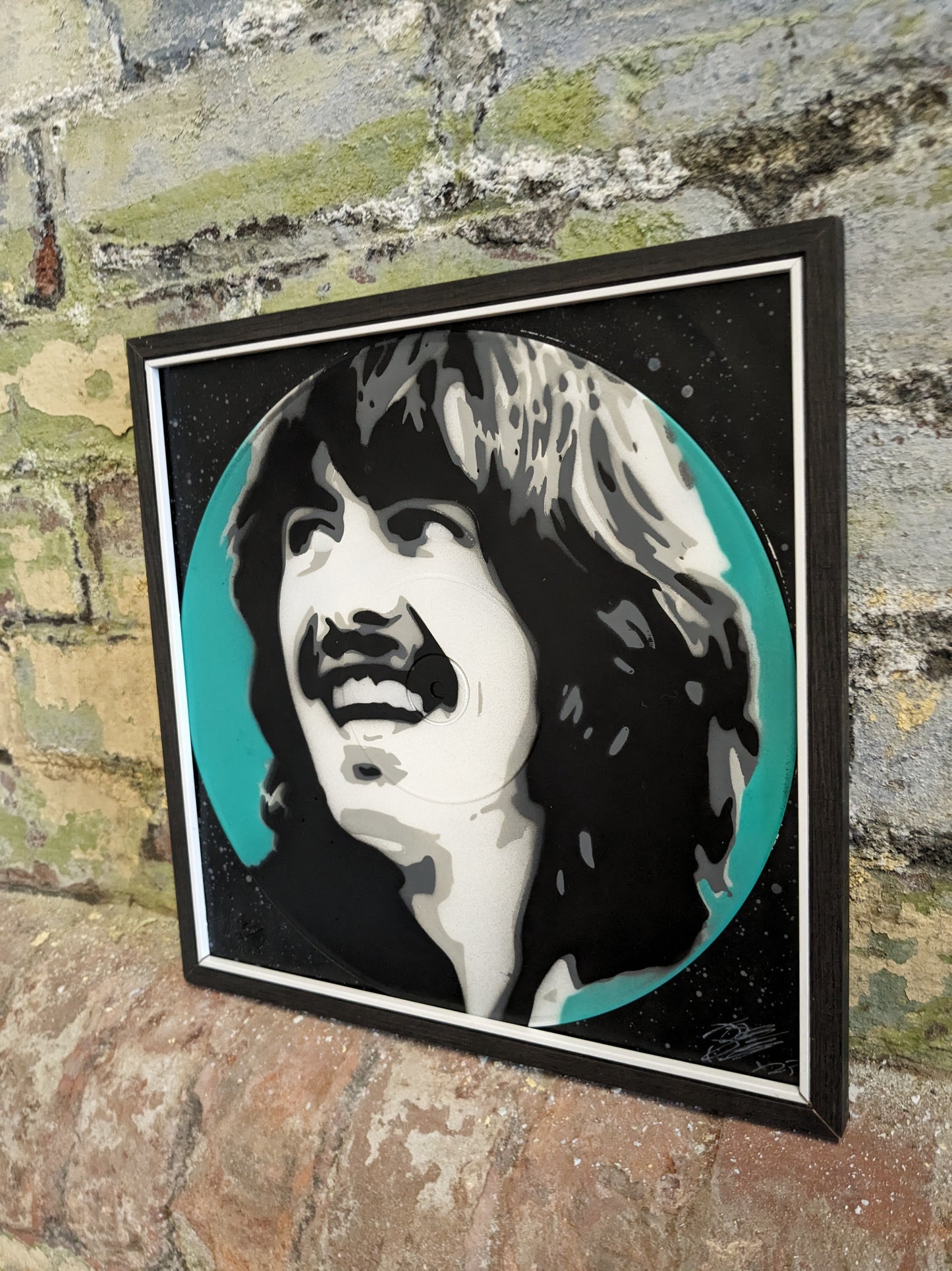 George Harrison 12" Spray Painted Record