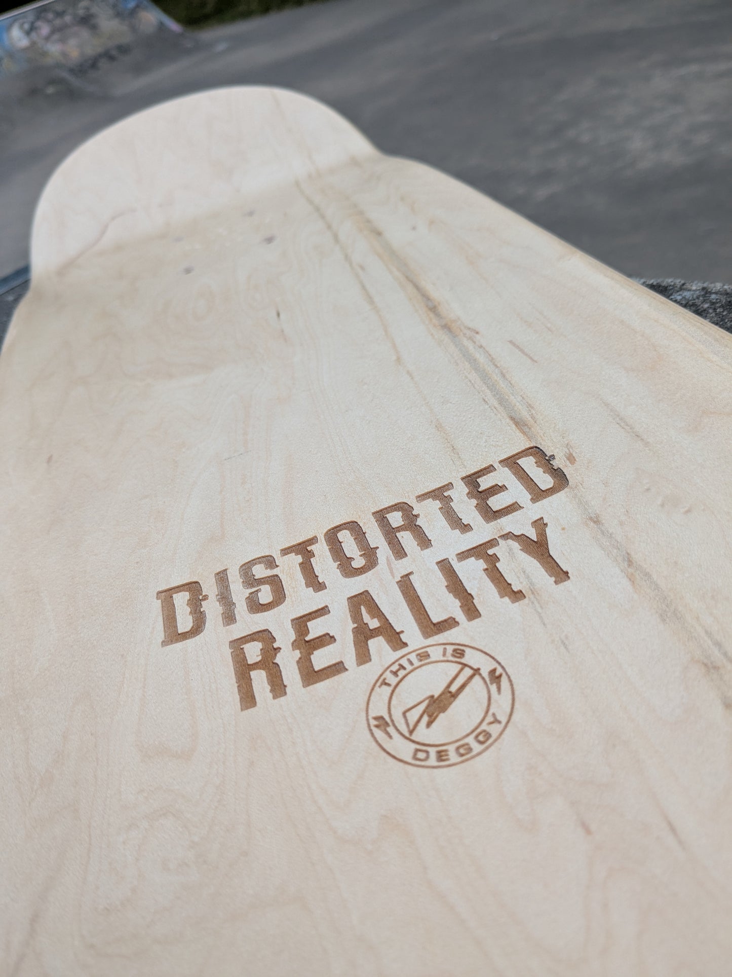 Distorted Reality - Your City Lies In Dust (Glossop Chimney) 8.25" x 32" Skateboard Deck