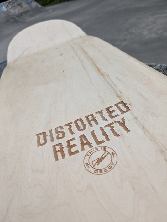 Distorted Reality - Your City Lies In Dust (Glossop Chimney) 8.25" x 32" Skateboard Deck
