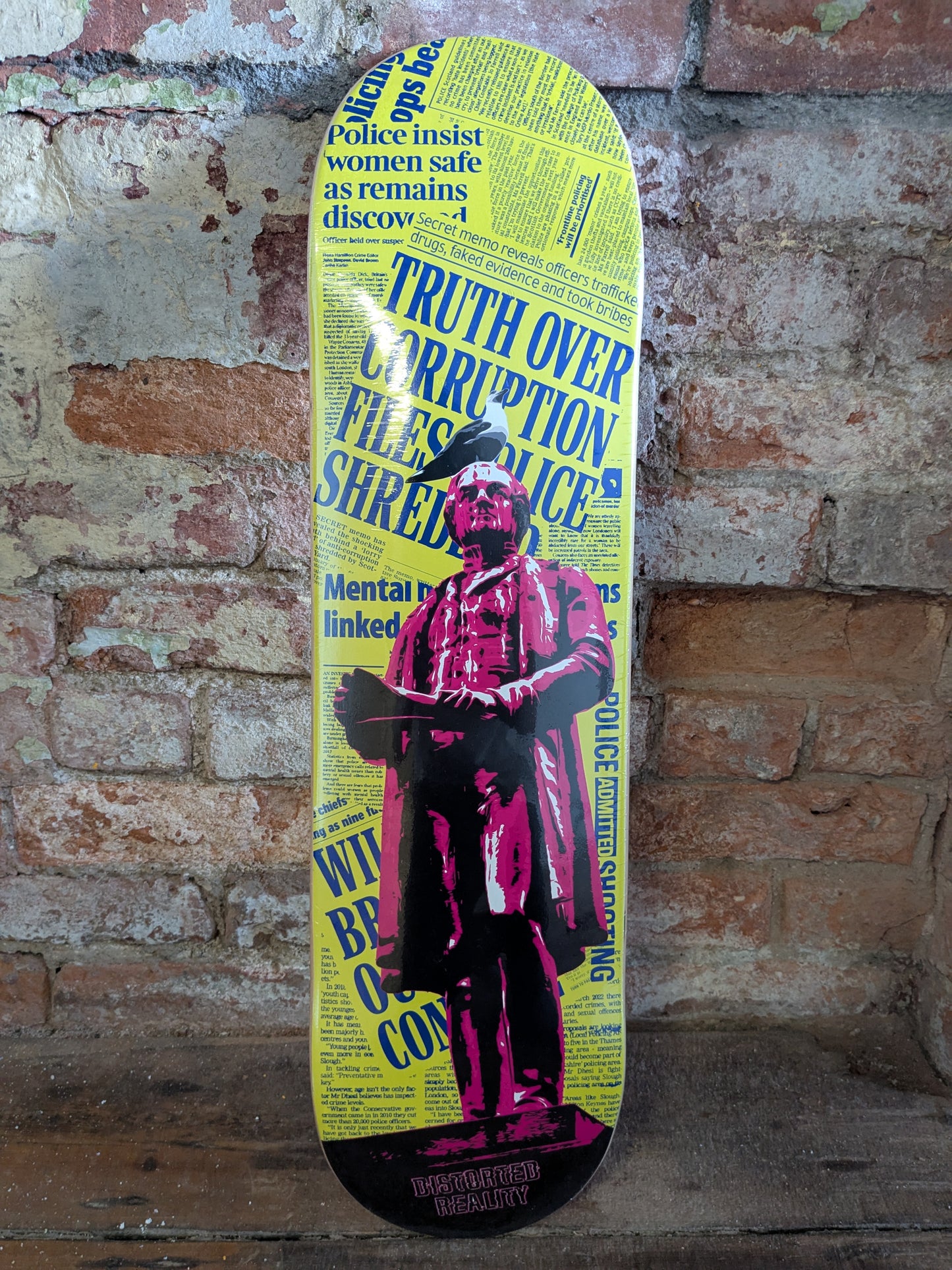 Distorted Reality - Power, Corruption & Lies Skateboard Deck