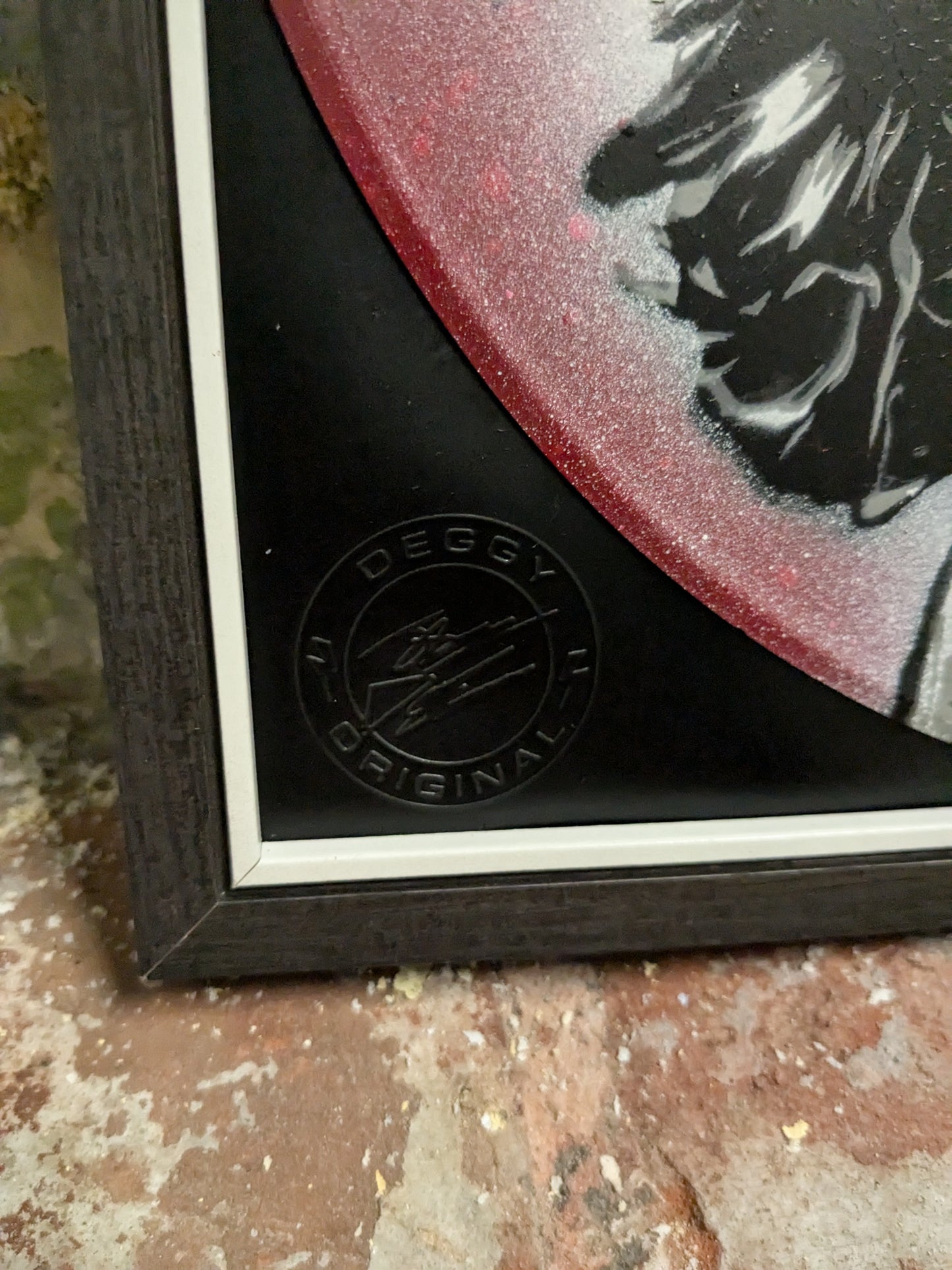 Eddie Vedder 12" Spray Painted Record