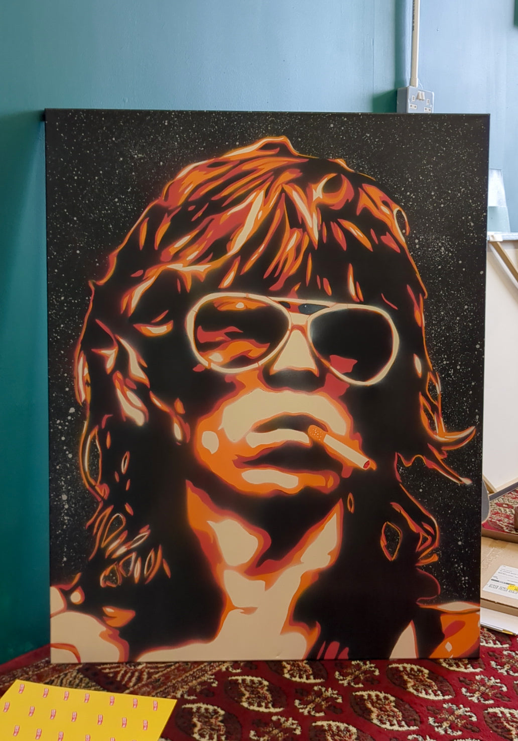 Keef Richards 40" x 32" Original SprayPainting