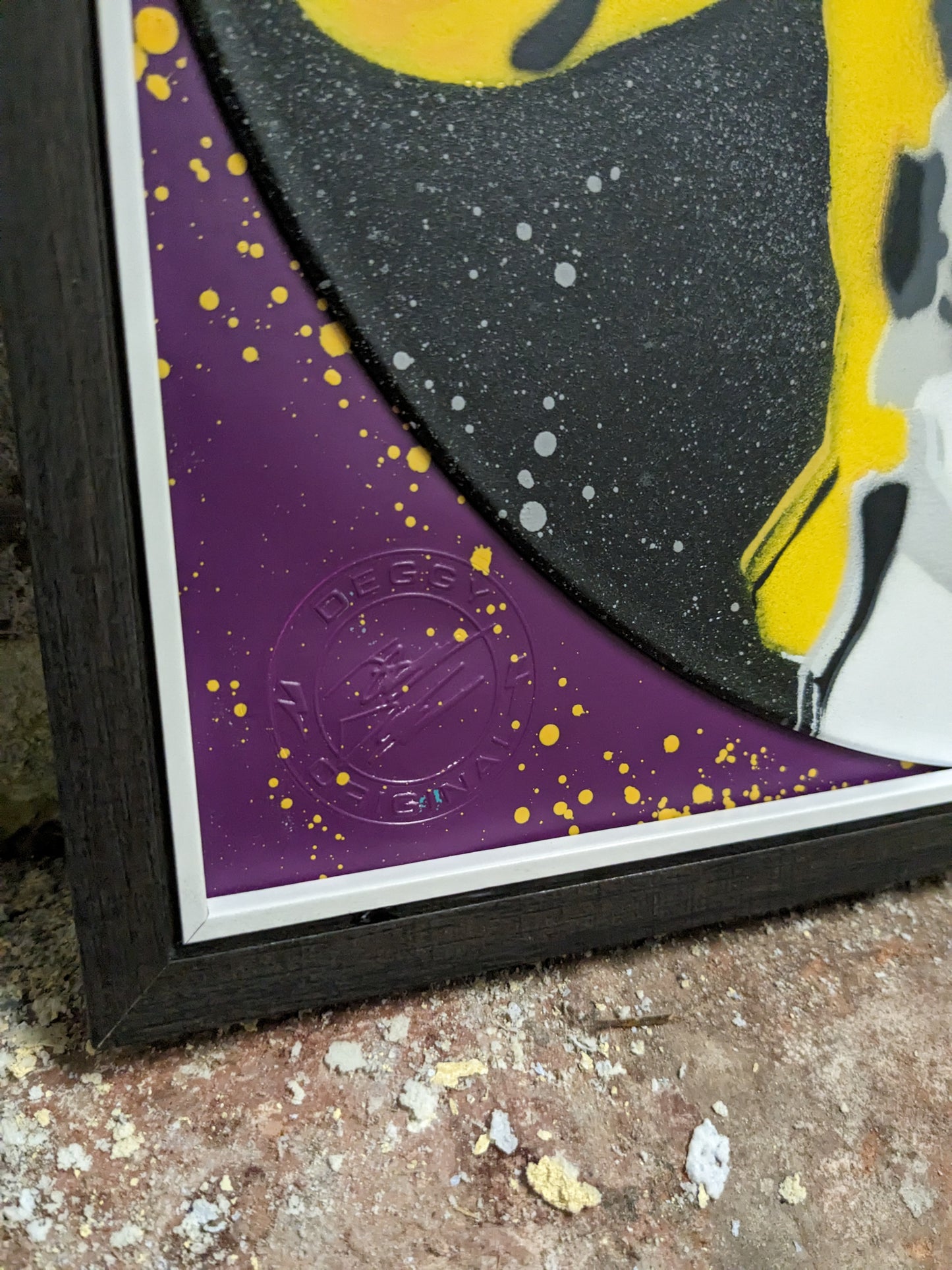 Freddy Mercury 12" Vinyl Record Original Spray Painting