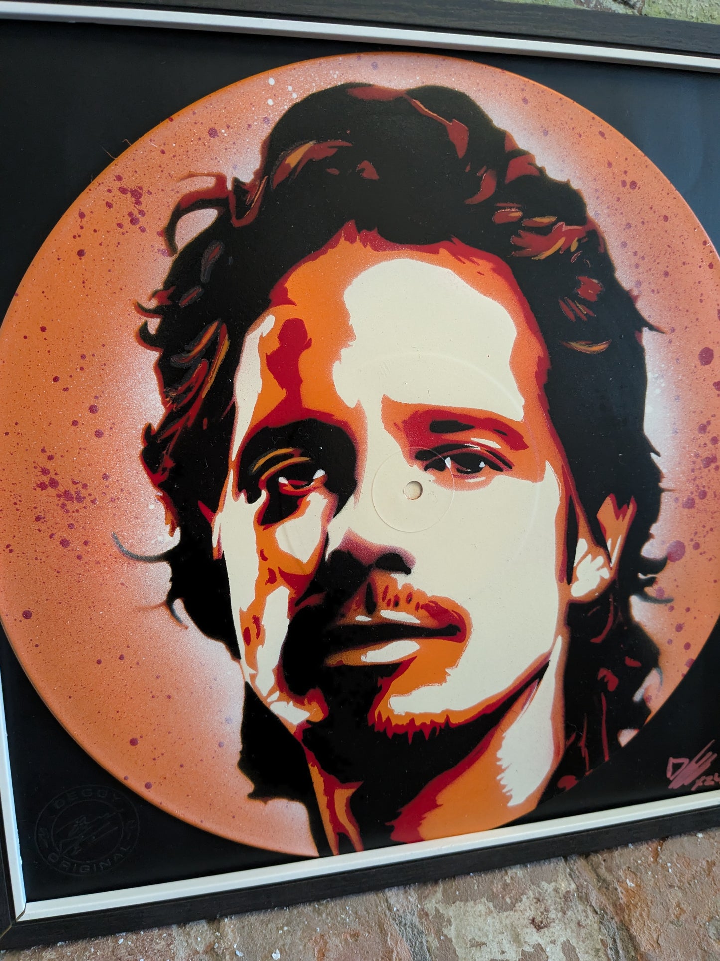 Chris Cornell 12" Spray Painted Record