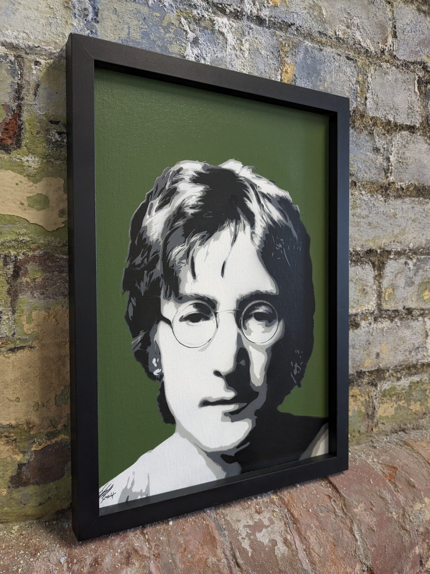 John Lennon A3 Original Spray Painting