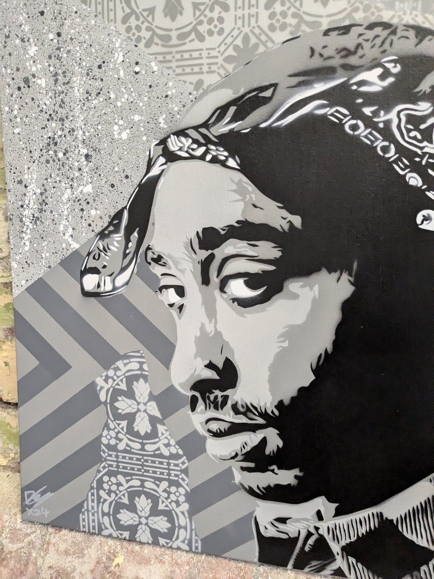 Tupac Shakur (40cm x 50cm) Original Spray Painting