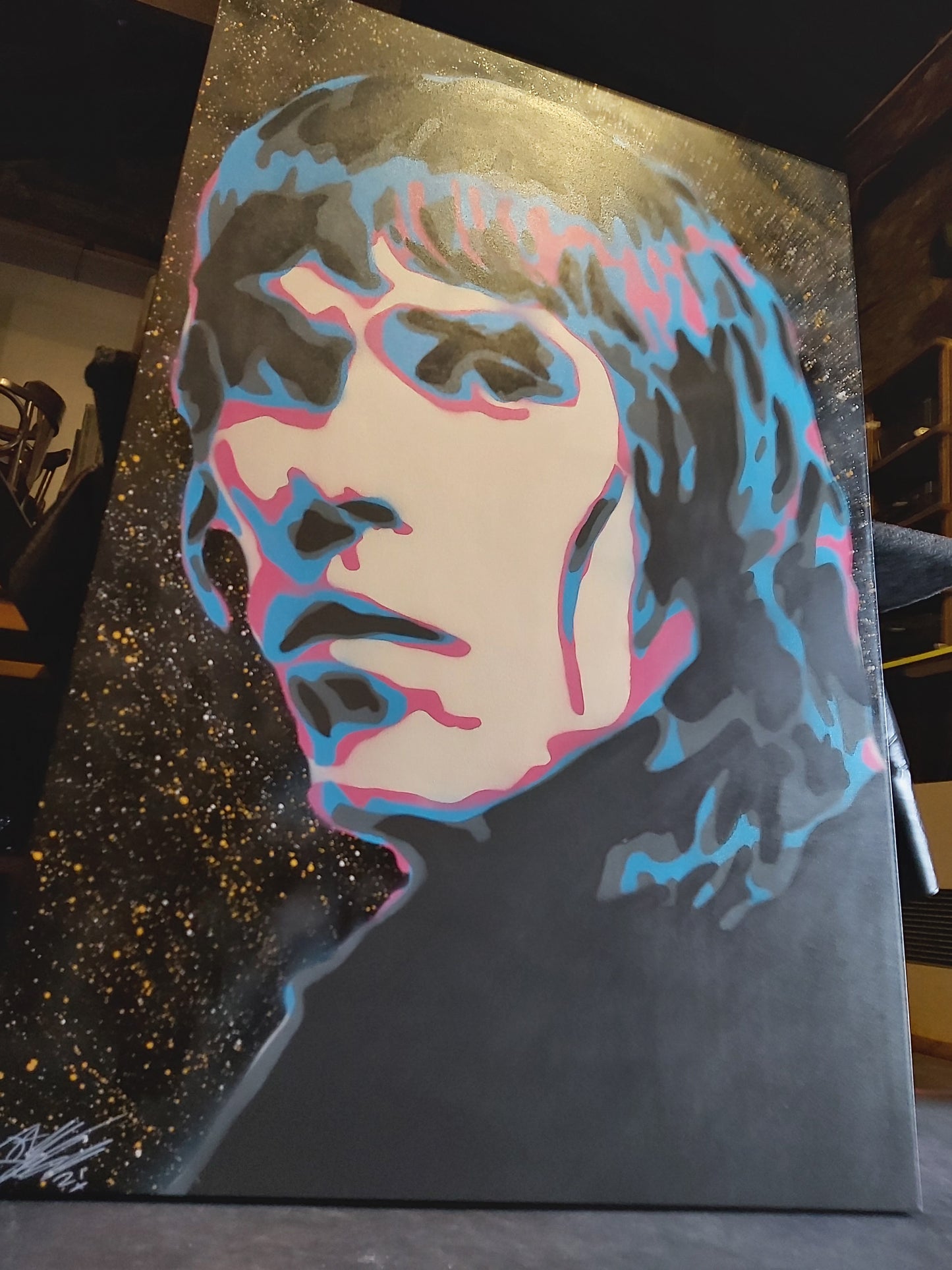 Ian Brown Original Spray Painting (40" x 60")