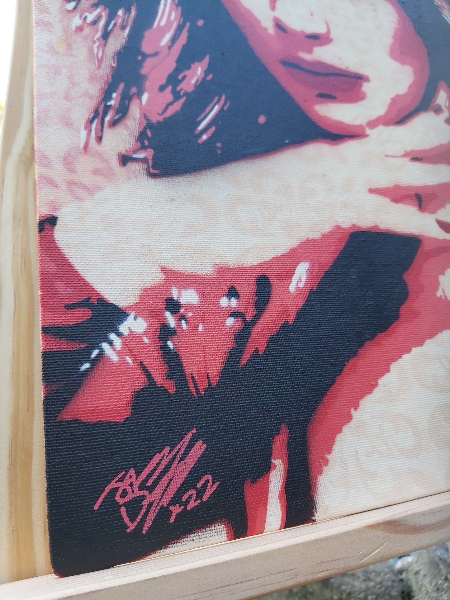 Kate Bush Original Spray Painting On A2 Canvas Board