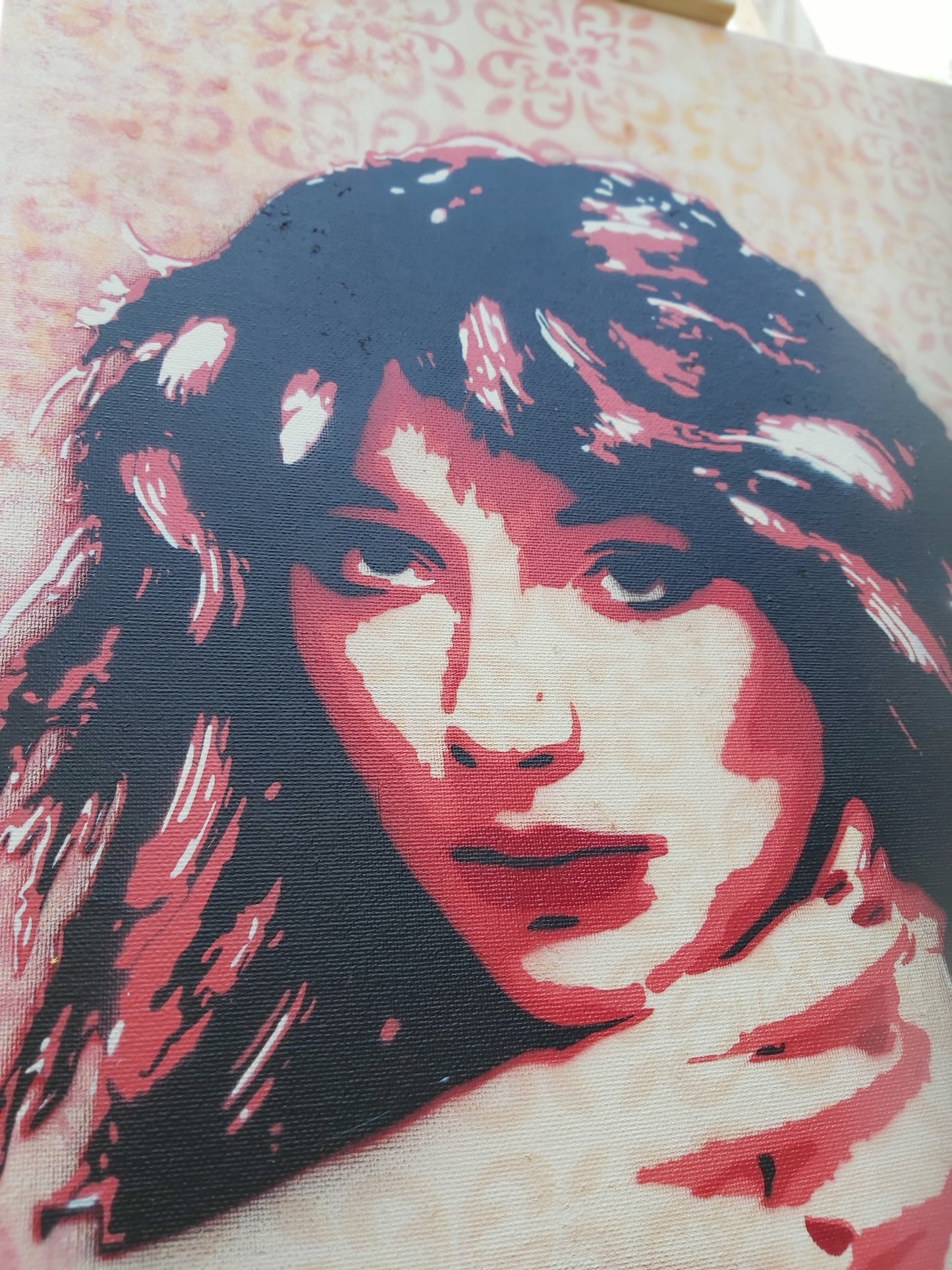 Kate Bush Original Spray Painting On A2 Canvas Board