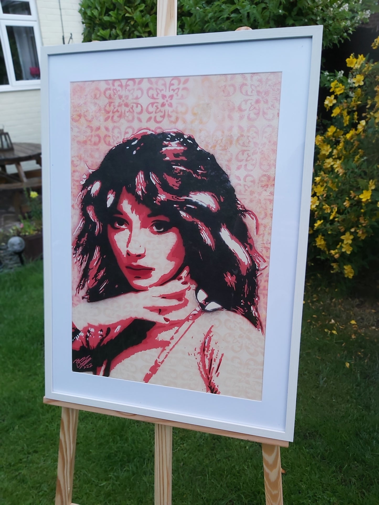Kate Bush Original Spray Painting On A2 Canvas Board