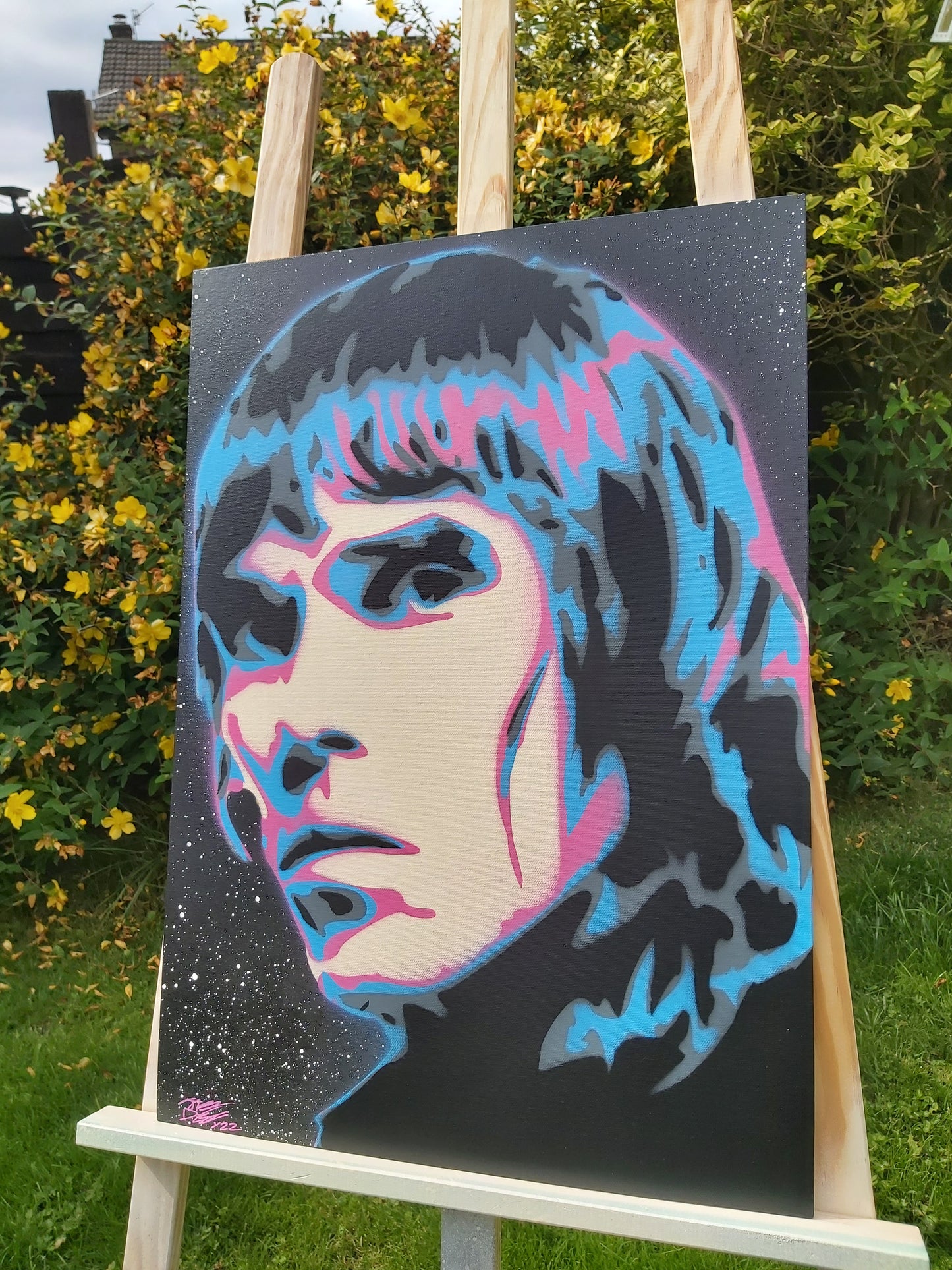 Ian Brown 16.5" x 23.4" Original Spray Painting