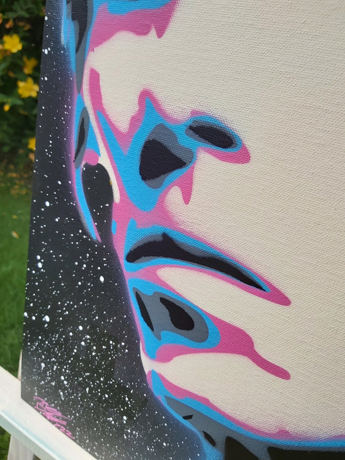 Ian Brown 16.5" x 23.4" Original Spray Painting