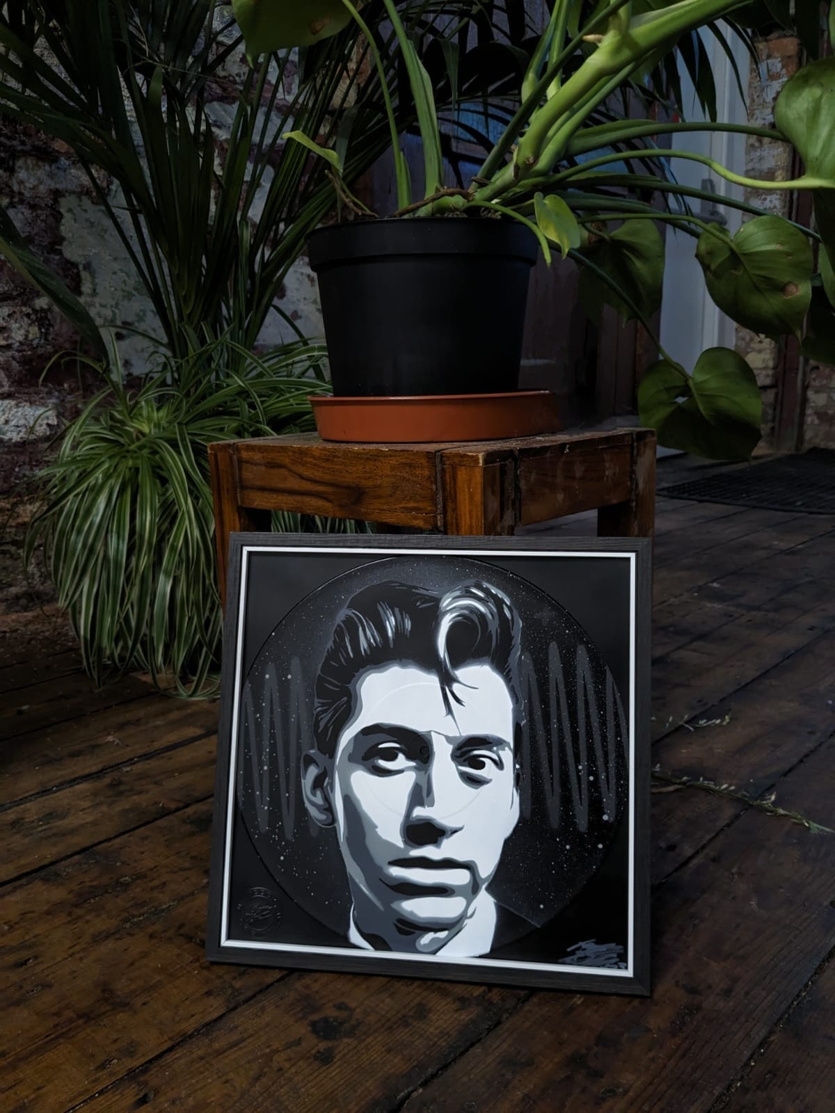 Alex Turner 12" Vinyl Record Original Spray Painting