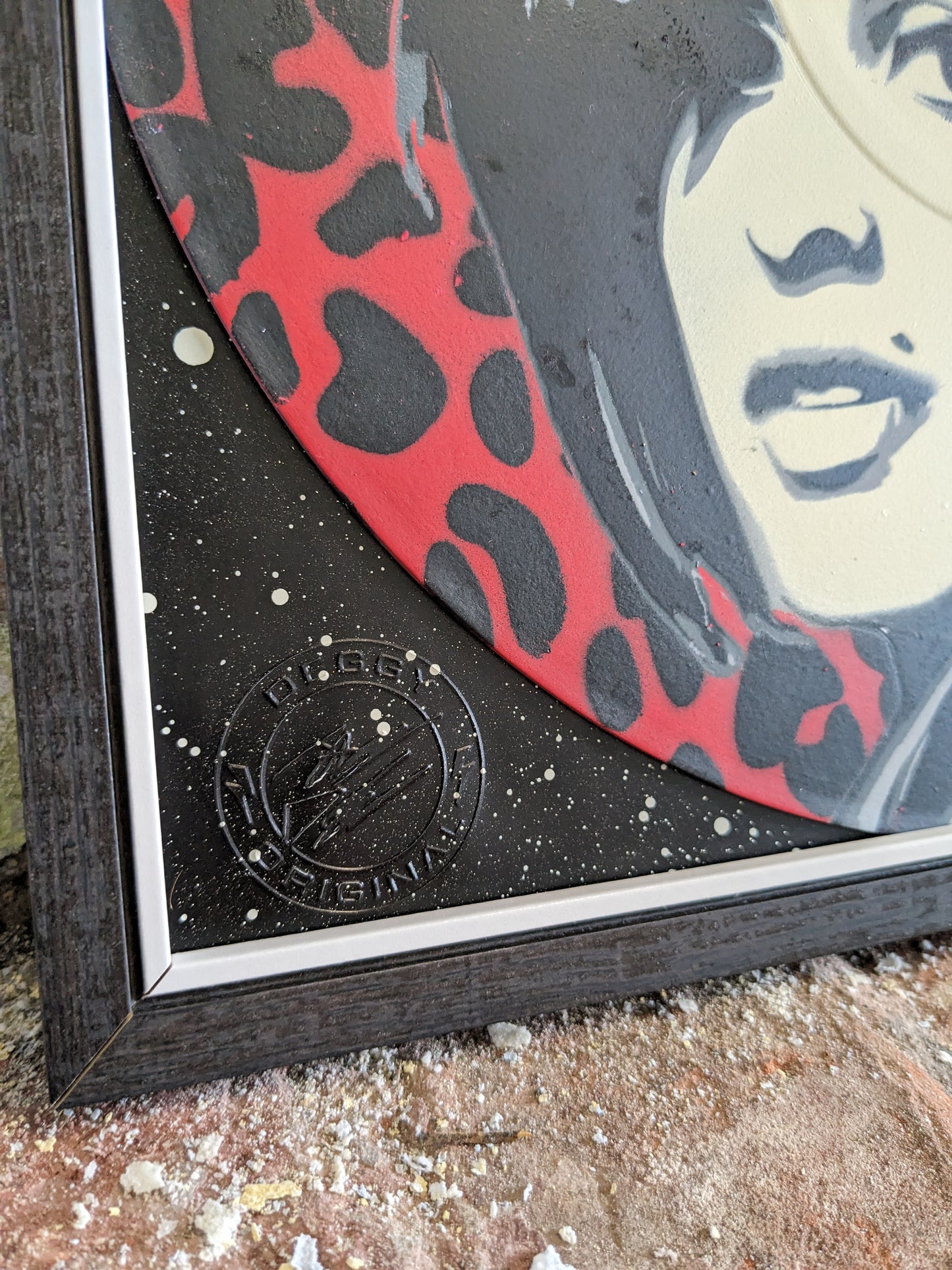 Amy Winehouse 12" Vinyl Record Original Spray Painting