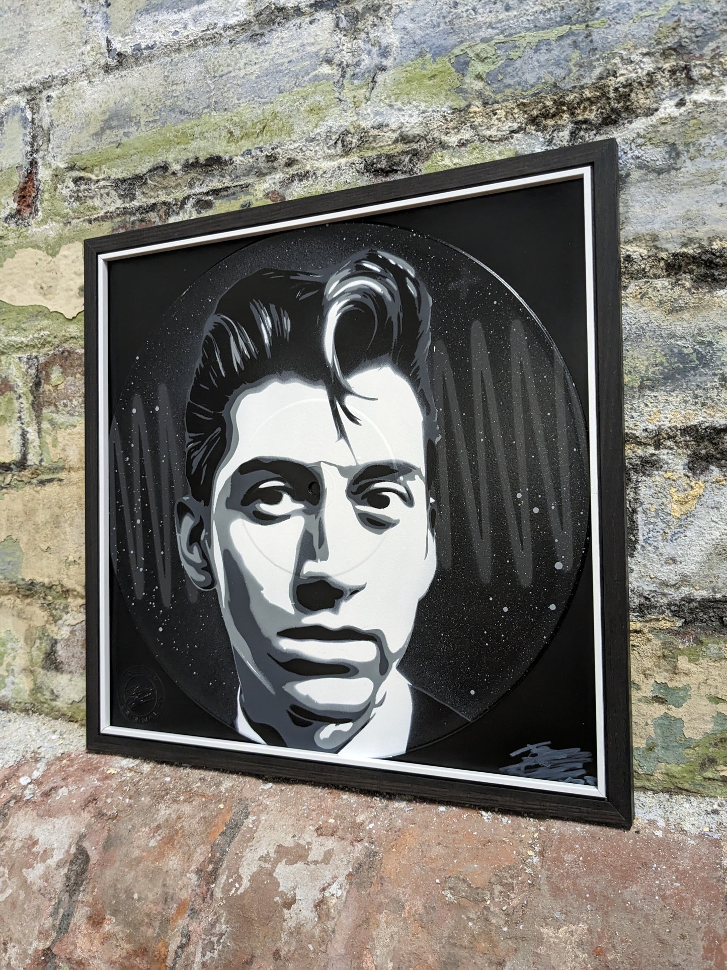 Alex Turner 12" Vinyl Record Original Spray Painting
