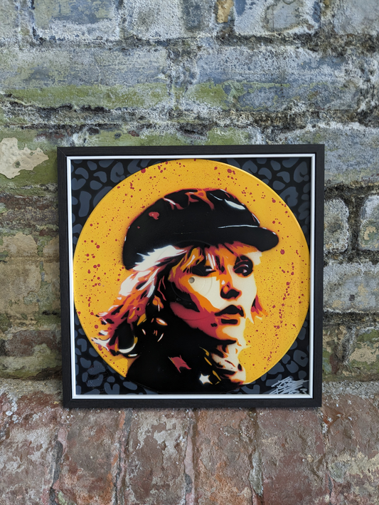 Debbie Harry 12" Vinyl Record Original Spray Painting